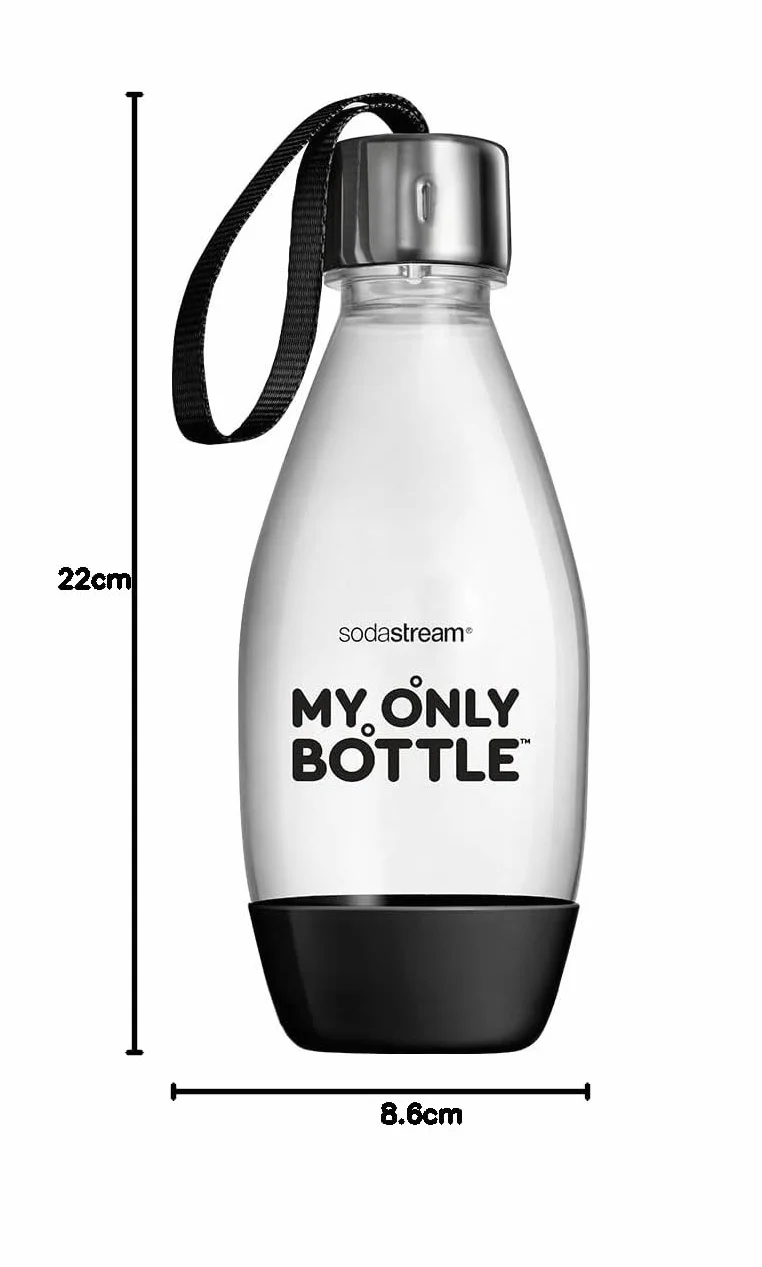 SodaStream 0,5 Litrowa Butelka z Kolekcji My Only Bottle, Czarna