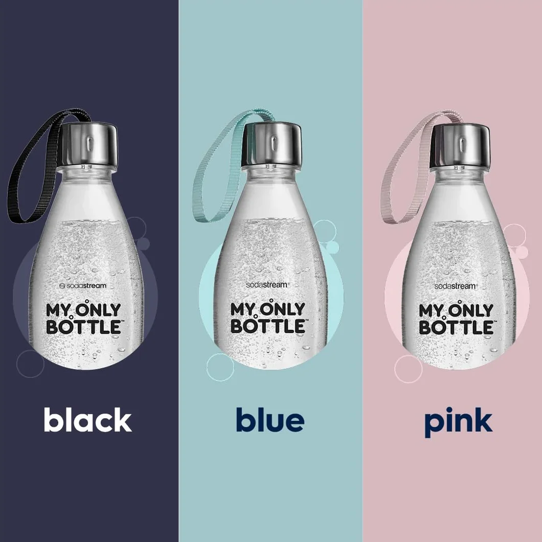 SodaStream 0,5 Litrowa Butelka z Kolekcji My Only Bottle, Czarna