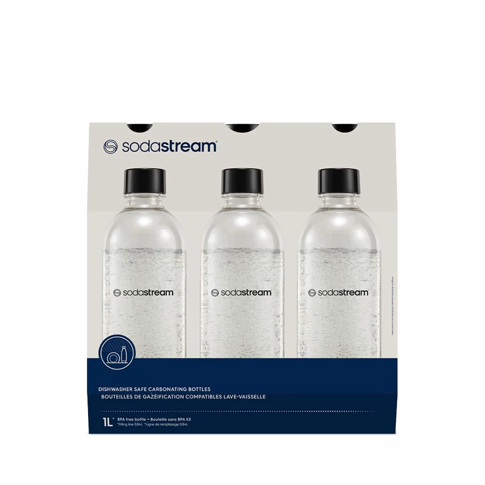 Sodastream Butelka na Wodę, Tworzywo Sztuczne, Przezroczysty, 1 litr